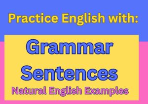 english grammar sentences